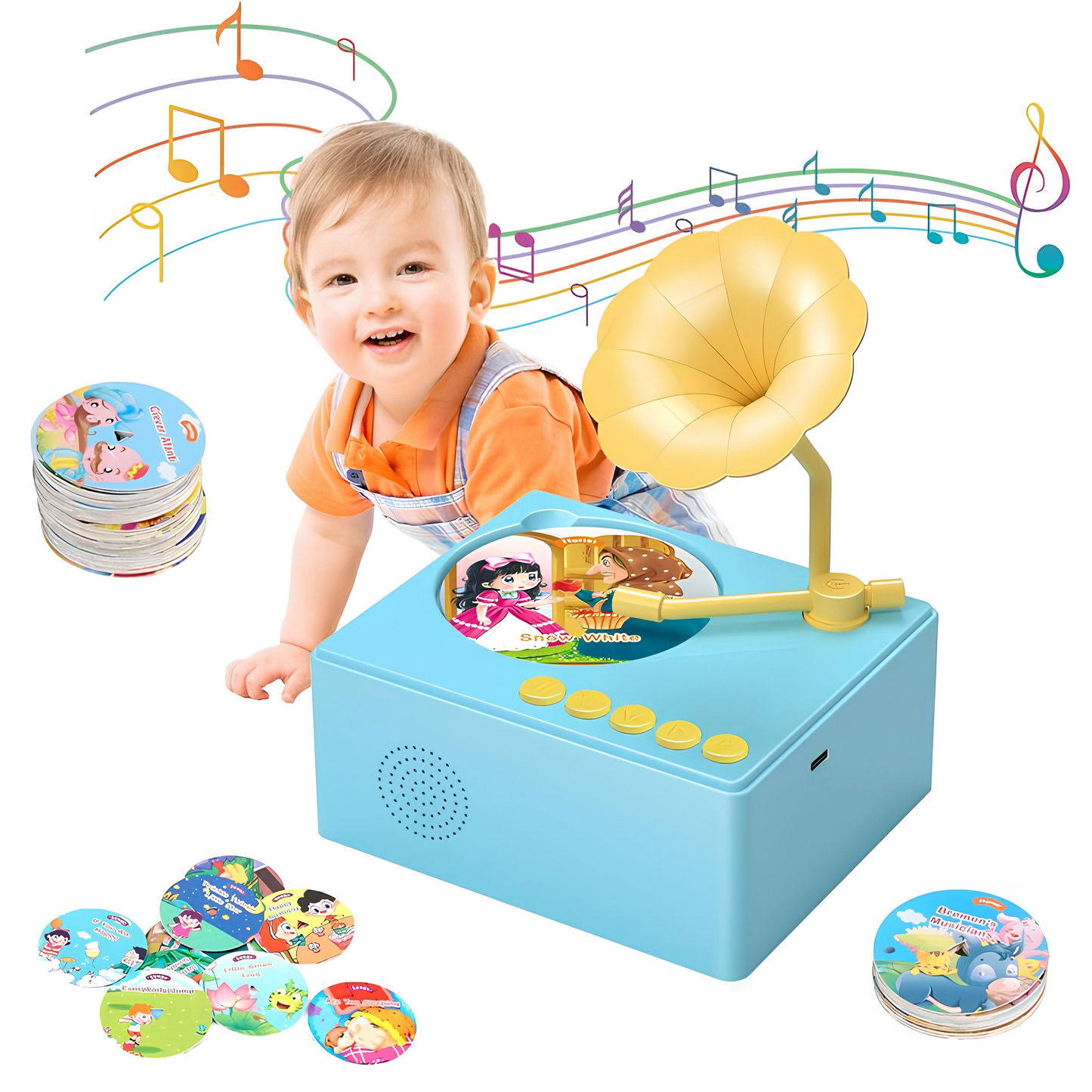 Emkido™ Little Listener – Kids Intelligent Music Player