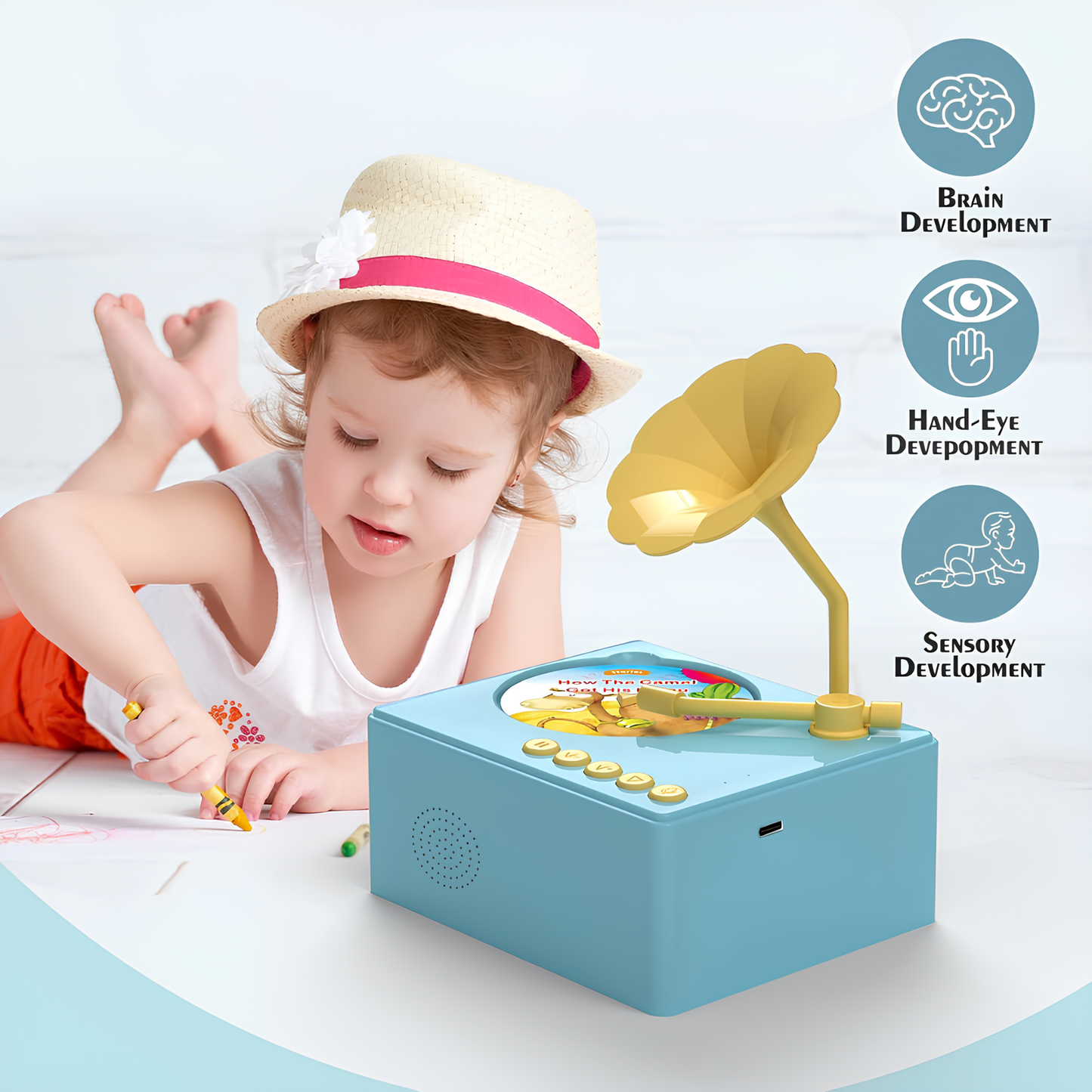 Emkido™ Little Listener – Kids Intelligent Music Player
