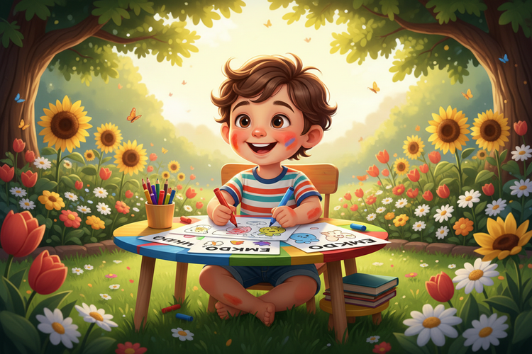 Kids 3-5 - Drawing Outdoors
