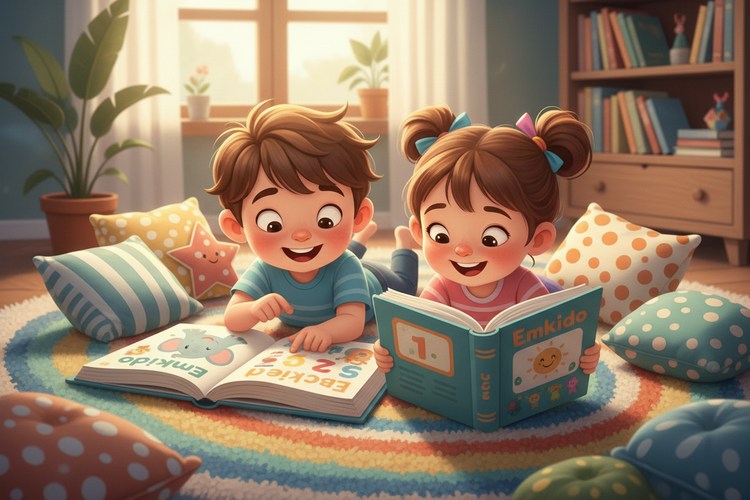 Kids 3-5 - Reading on Rug