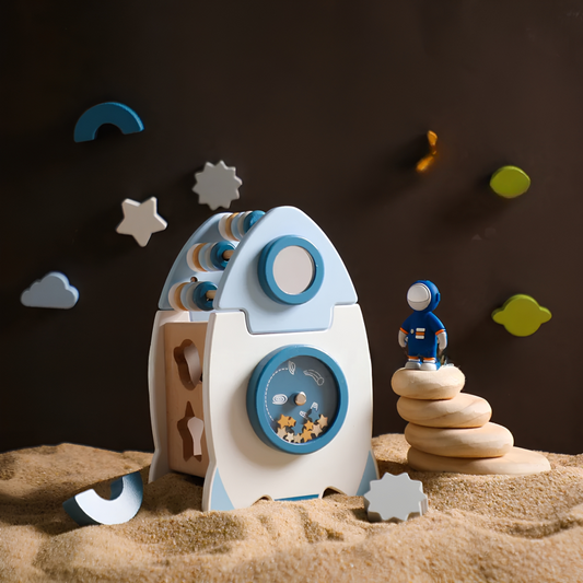 Emkido™ Rocket Play – Wooden Toy Set